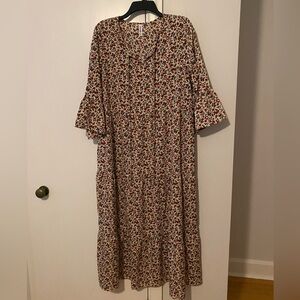 Floral Print Maxi Dress